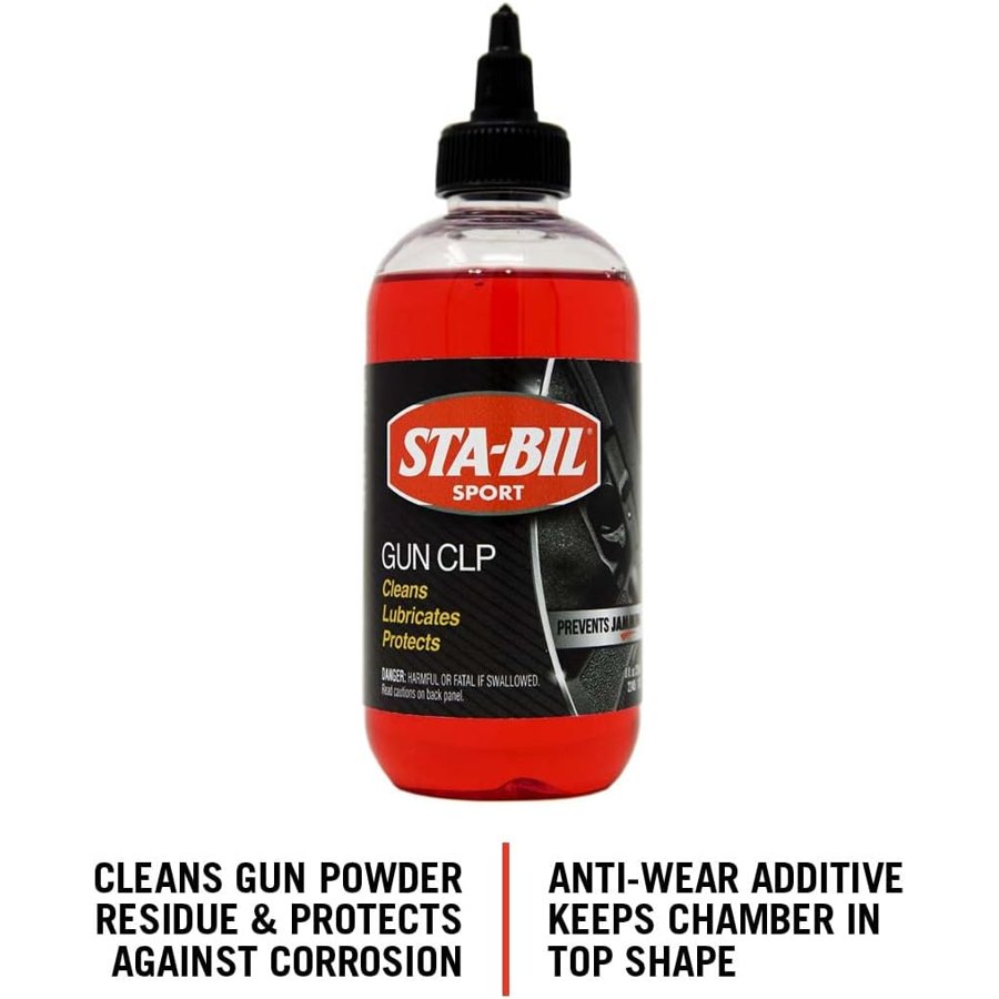 STA-BIL Gun CLP - Cleans, Lubricates, Prevents Jamming, Superior Lubrication With Anti-Wear Additive, Displaces Water, Protects Against Rust and Corrosion, 8oz (22405) Packaging May Vary, Red — view 2