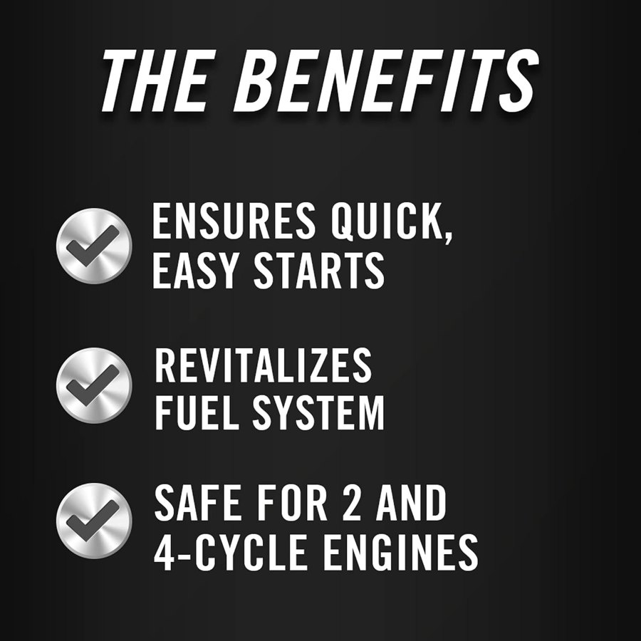 STA-BIL Start Your Engines! - Fixes Non-Running Engines - A Jump Start in A Can - Revitalizes Fuel System - Safe for 2 and 4-Cycle Engines - Ensures Quick, Easy Starts, 2 fl. oz. (21214) — view 3