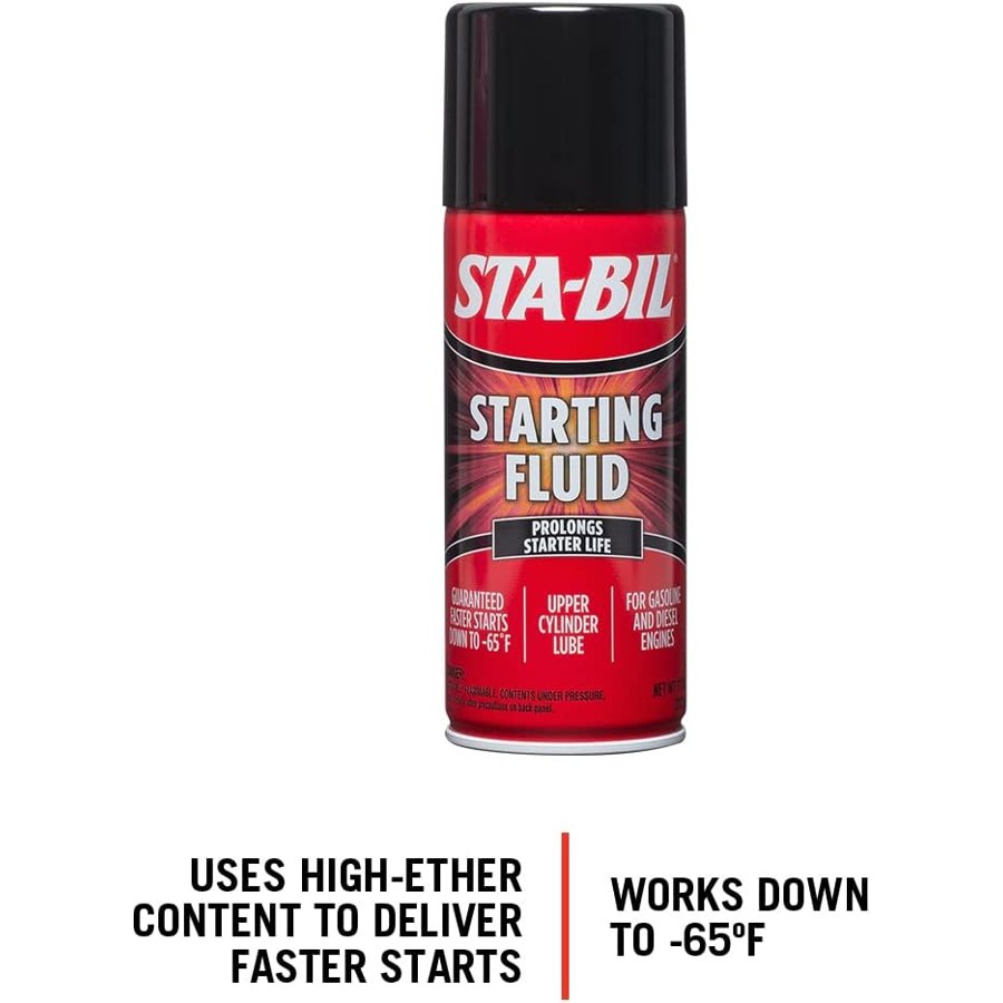 STA-BIL (22004-6PK) Starting Fluid - Prolongs Starter Life - Upper Cylinder Lube - For Gasoline And Diesel Engines - Guaranteed Faster Starts Down to -65°F, 11 oz. — view 2